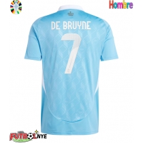 Camiseta Bélgica Kevin De Bruyne #7 Visitante Equipación Eurocopa 2024 manga corta